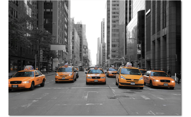 Taxi's on 5th Avenue New York